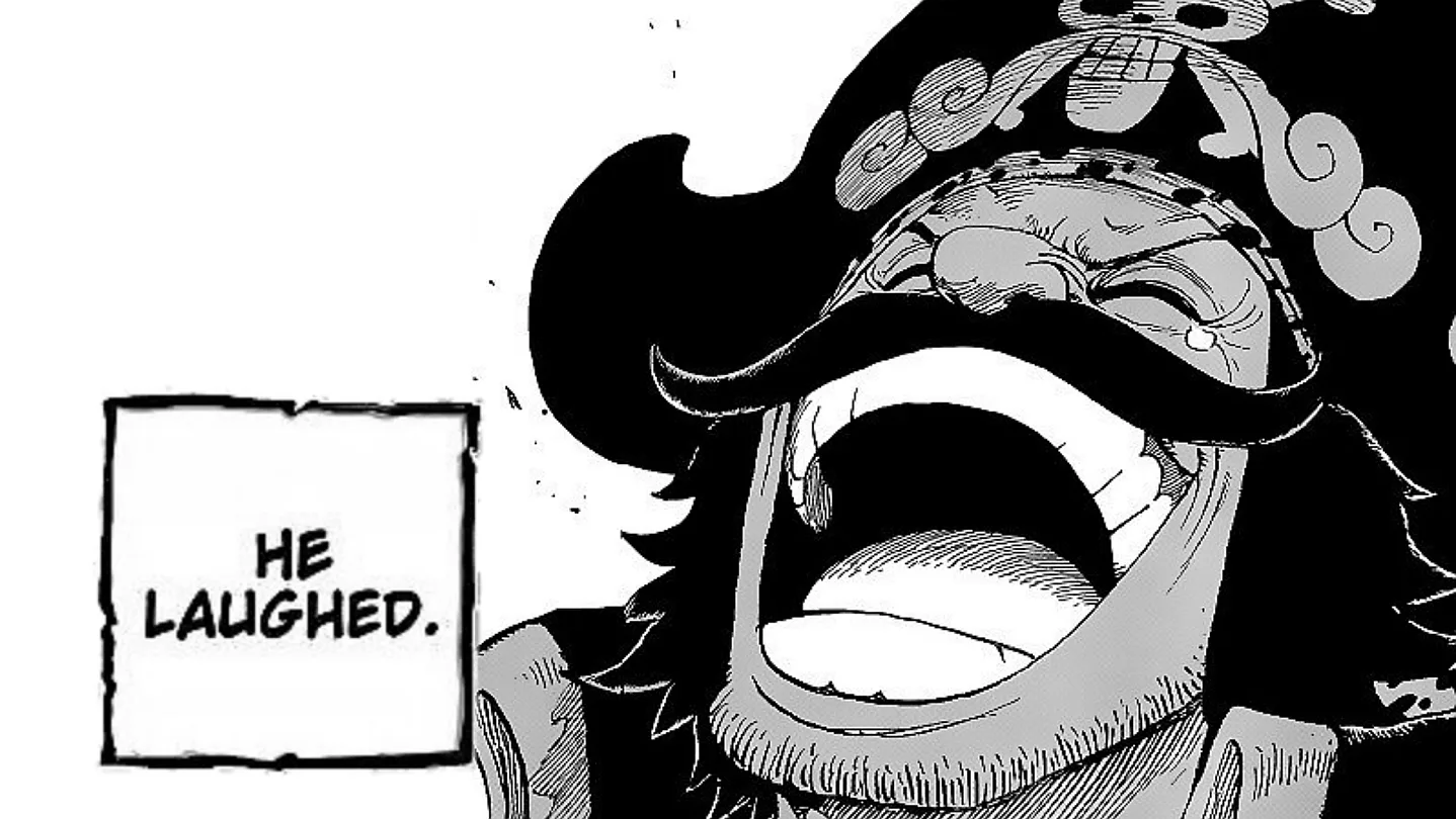 The One Piece is a tangible object that Roger saw and his first response was to laugh. The abstract of 'The Ancient Kingdom' or it's history doesn't seem like a laughing matter. — image 1
