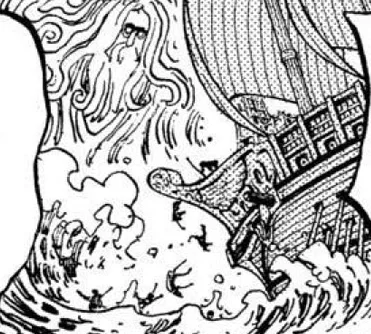 I believe this mysterious gods knight is actually the original Vander Decken.
Vander Decken was the captain of the flying dutchman hundreds of years ago. But then, according to legend, one dark and stormy night, Decken suddenly "went mad" and began throwing his own crew mates off the ship, resulting in their death. Was this the work of Imu coming down and using a domi reversi on him? Just like Rocks began attacking his own family, wife and kid. Vander Decken then invoked the "wrath of the gods" by cursing him, and as punishment, both he and his ship were cursed to wander the seas forever. (He was granted immortality - turned into a gods knight) — image 1